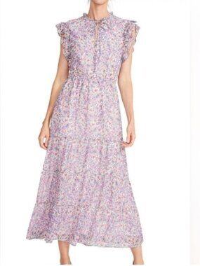 BB Dakota by Steve Madden Lavender Floral Maxi Dress Size XL